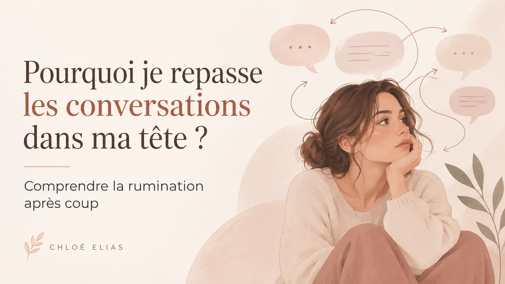 Pourquoi je repasse les conversations dans ma tête ? Comprendre la rumination après coup